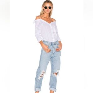 Agolde Relaxed Distressed Relaxed Blue Jeans